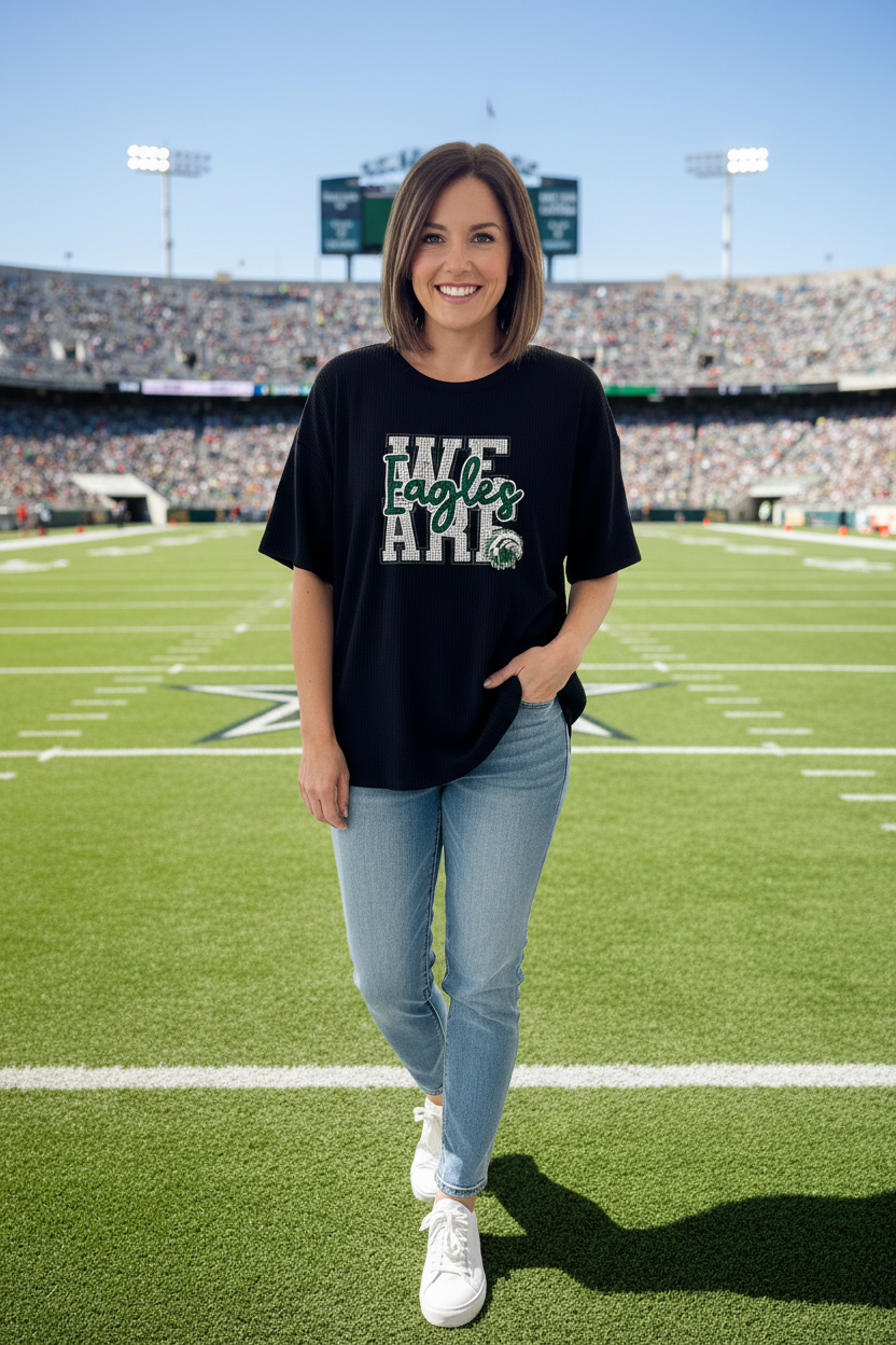 Philadelphia Eagles Over Sized Ribbed tshirt